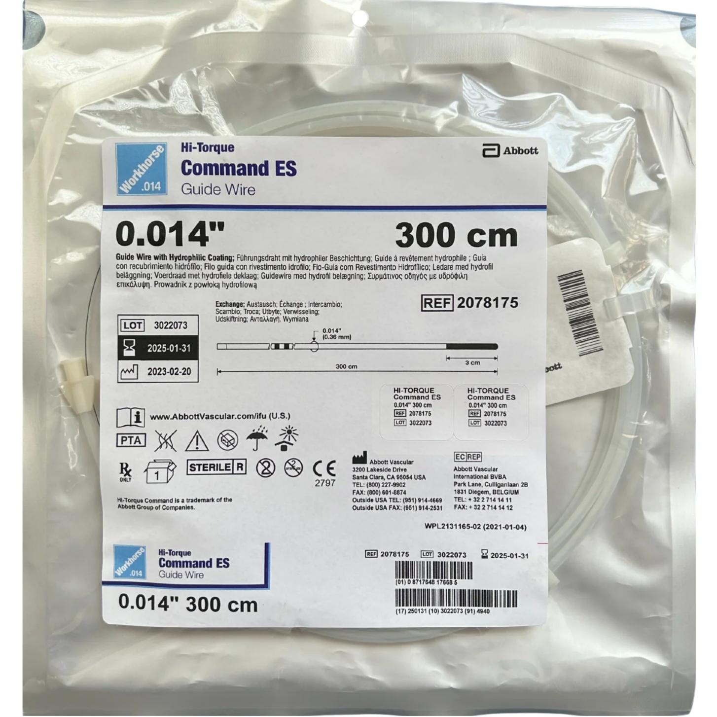 Abbott COMMAND ES High Torque Peripheral Interventional Guidewire